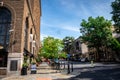 Morning street view of Main Street in Bethlehem Pensylvania