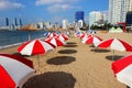 Morning of Summer Gwangalli Beach, Busan, South Korea, Asia Royalty Free Stock Photo