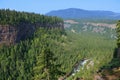 Wells Gray Provincial Park, Myrtle River Canyon and Wide Clearwater Valley, British Columbia, Canada Royalty Free Stock Photo