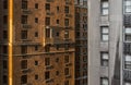 Morning sun catches the edge of a skyscraper in New York