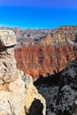 Morning sun light lit up at Grand canyon Royalty Free Stock Photo