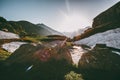 Morning sun light mountains Landscape summer Travel Royalty Free Stock Photo