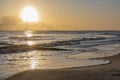 Morning sun at the seaside from Usedom, Germany