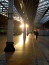 Morning Sunlight blesses Paddington Station and it historic roof structure