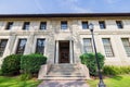 Morning sunny view of Mary Norton Clapp Library in the Occidental College