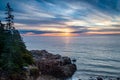 Sunrise on maine coast Royalty Free Stock Photo