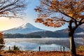 Mt. Fuji Sunrise Lake Kawaguchiko Royalty Free Stock Photo