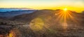 Morning sunrise over death valley national park