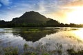 Morning sunrise at Tasoh Lake, Perlis, Malaysia