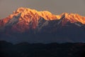 Morning, sunset view of mount Annapurna Royalty Free Stock Photo