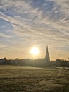 Morning sunshine, Blackheath, December Royalty Free Stock Photo