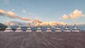 Morning sunshine Meili Snow Mountains Royalty Free Stock Photo