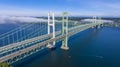 Morning at the Tacoma Narrows Bridge Royalty Free Stock Photo