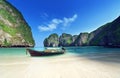 Morning time at Maya bay, Phi Phi Leh island Royalty Free Stock Photo