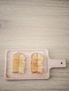 Morning toast for couple