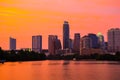 Morning Town Lake Sunrise Austin City Texas Capitol Cityscape