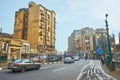 Morning traffic on Al Azhar road, Cairo, Egypt