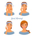 Morning treatments for skin