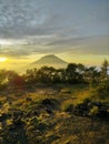 Morning vibes in sunrise camp sindoro mountain