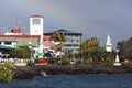 Apia Skyline With A Clock Tower