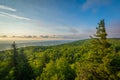 Morning view from Bear Rocks Preserve in Dolly Sods Wilderness, Monongahela National Forest, West Virginia Royalty Free Stock Photo