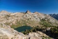 Morning view of the beautiful Lamoille Lake Royalty Free Stock Photo