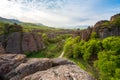 Morning view of the Belogradchik rocks in Bulgaria Royalty Free Stock Photo