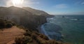 Morning view of Bixby Creek Bridge for the Pacific Coast Highway at Big Sur on the central coast of California United States Royalty Free Stock Photo