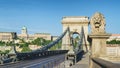 Budapest Chain Bridge Royalty Free Stock Photo