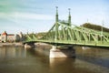 View of Budapest Liberty Bridge Royalty Free Stock Photo