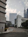 Morning view of buildings in Gurugram, India Royalty Free Stock Photo