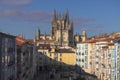 Morning View of Burgos Cathedral, Spain Royalty Free Stock Photo