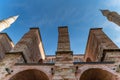 Close up buttress of Hagia Sophia Grand Mosque exterior