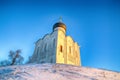 Morning view of the Church of the intercession on the Nerl in Bogolyubovo