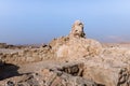 Morning view of the excavation of the ruins of the fortress of Masada, built in 25 BC by King Herod on top of one of the rocks of