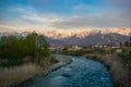 Morning view of the Japanese Alps, Hakuba Japan