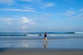 Morning view of Kuta Beach Royalty Free Stock Photo