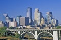 Morning view of Minneapolis, MN skyline