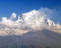 Morning view of Mount Dhaulagiri from Poon Hill Royalty Free Stock Photo