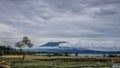 Morning view on Mount Marapi Royalty Free Stock Photo