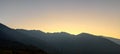 Morning view of the mountain in Chamoli district of Uttarakhand