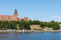 Morning view on the old national museum of Szczecin city in Poland Royalty Free Stock Photo