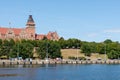 Morning view on the old national museum of Szczecin city in Poland Royalty Free Stock Photo