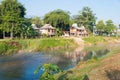 Morning view at Pai River in Pai, Mae Hong Son Province, Thailand