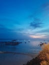 Morning view from Pangandaran beach, Indonesia