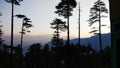 Morning View of Patnitop Hill Station Royalty Free Stock Photo