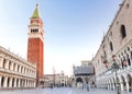 Morning view of Piazza San Marco in Venice, Italy Royalty Free Stock Photo