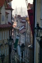 Morning view of Prague\'s Lesser Quarter Royalty Free Stock Photo