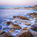 Coast and Port of Nice, France Royalty Free Stock Photo