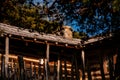 Rustic Log Cabin + Wood Fence - Cumberland Gap National Historical Park - Kentucky Royalty Free Stock Photo